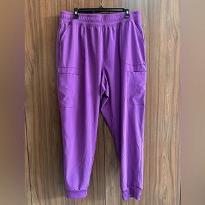 NWOT. Purple Women’s Scrubs Jogger Pants Size 2XL